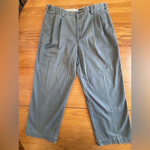 Eddie Bauer Other - Eddie Bauer Men's Relaxed-Fit 100% Cotton Gray-Green Chinos, 40